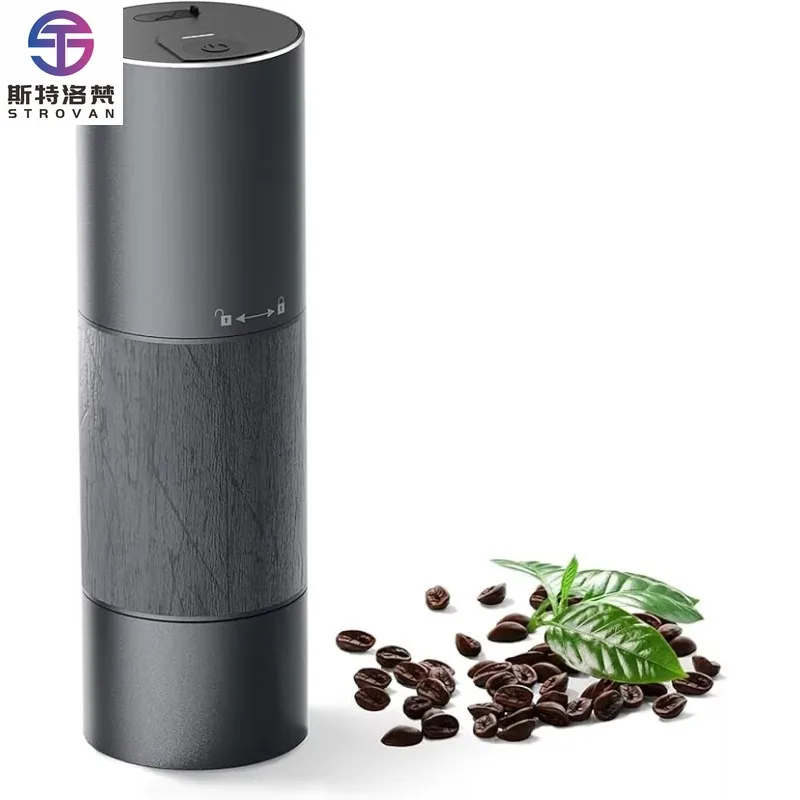 

STLF High Quality Low-priced Wholesale Portable Coffee Grinder, One Click Start Advanced Mini Grinder Usb Color Box 25 90 Grey A