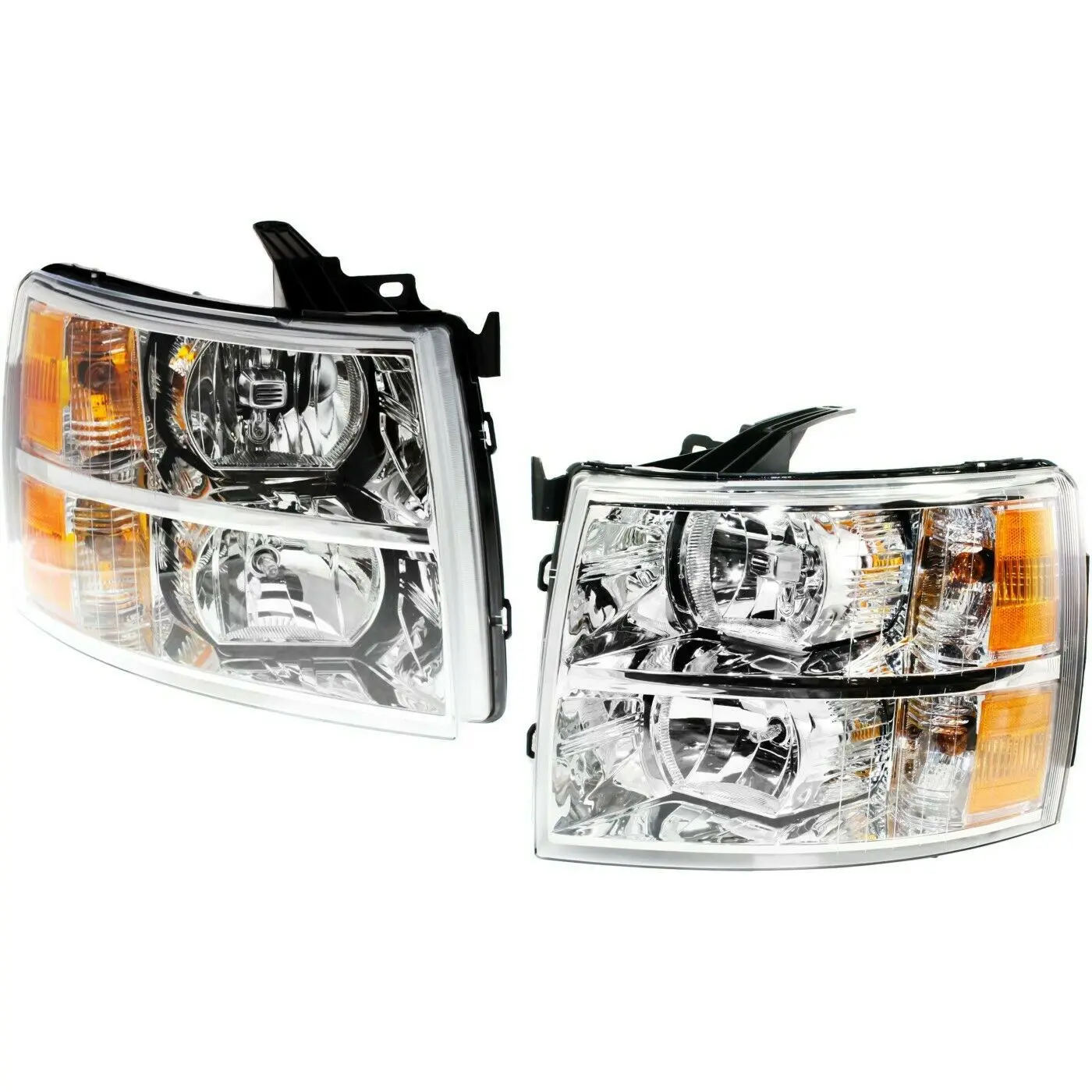 Pair Car Headlight Assembly For Chevrolet  Silverado 1500 2500 2500HD 3500 3500HD 2007 2008 2009 2010 2011 2012-2014 GM2502280