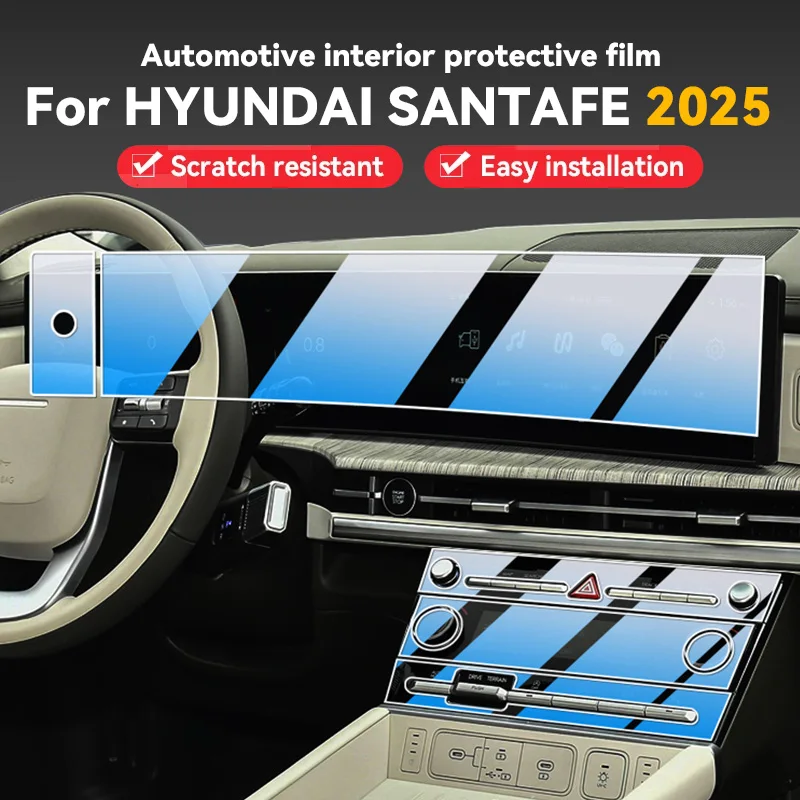 

For HYUNDAI SANTAFE 2024 2025 Car Panel Film Dashboard Protective Sticker Interior Anti-Scratch Film Accessories