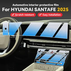 For HYUNDAI SANTAFE 2024 2025 Car Panel Film Dashboard Protective Sticker Interior Anti-Scratch Film Accessories