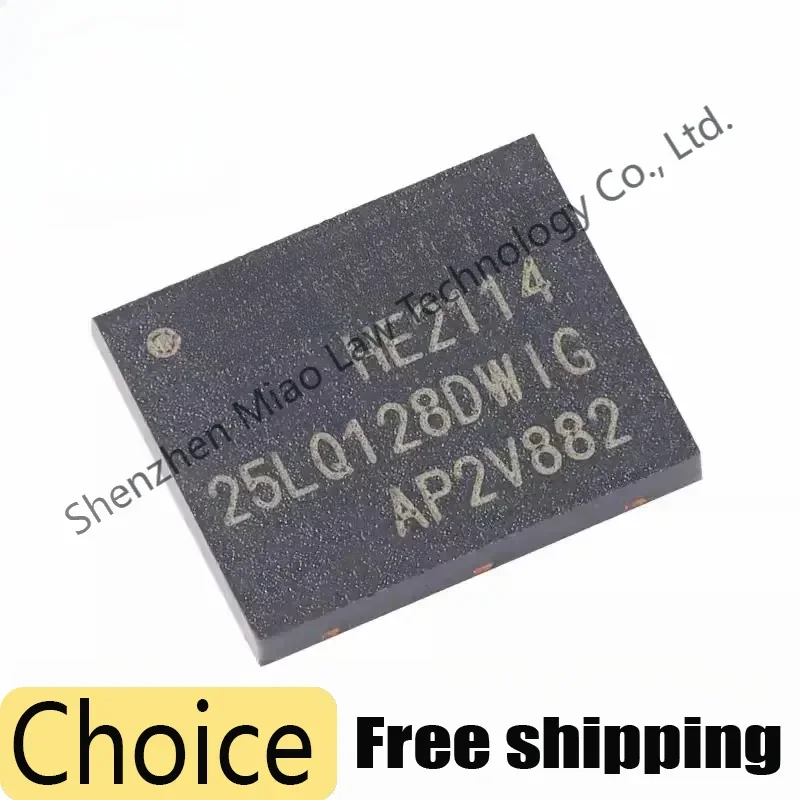 

10pcs GD25LQ128 GD25LQ128DWIG 25LQ128DWIG GD25 WSON-8 128M-bit 1.8V Serial Flash Memory Chip IC Integrated Circuit