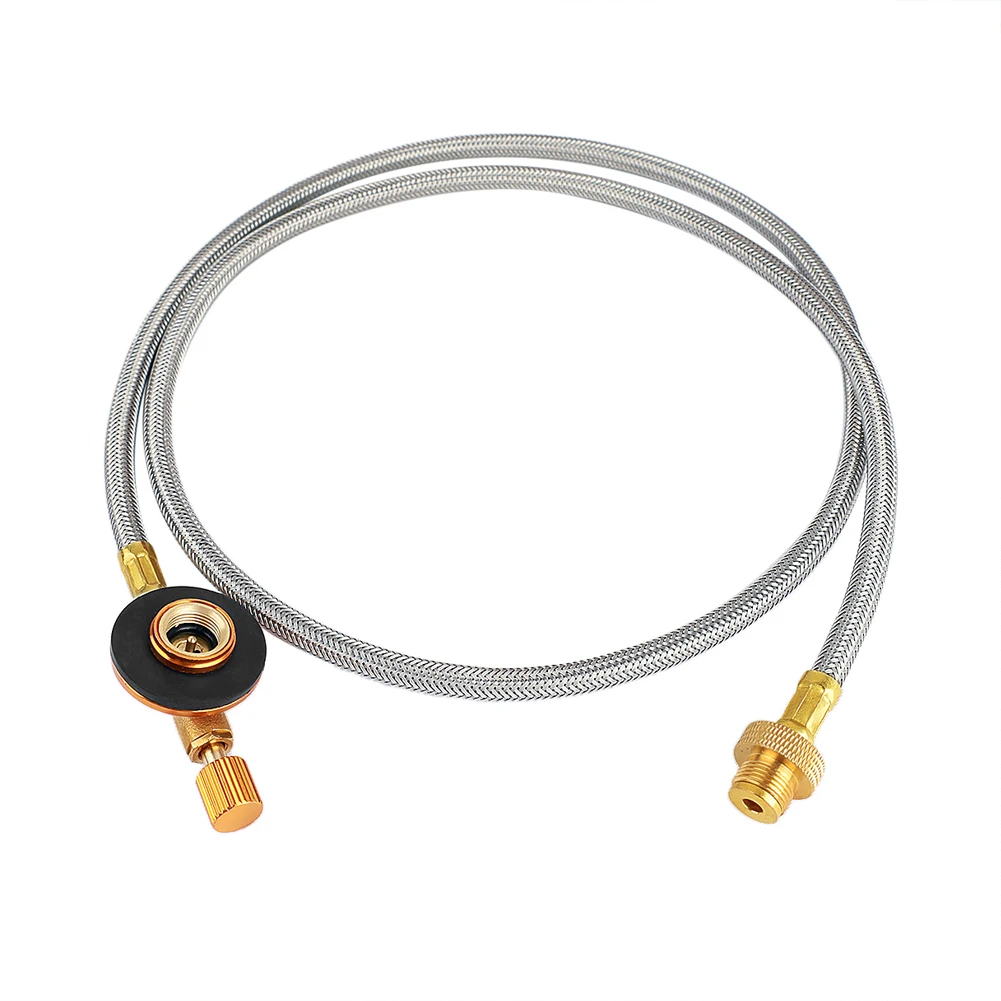 Outdoor Camping Gas Stove Extension Tube Gas Fuel Valve Connector for Camping Cooking Picnic Camping Equipment Accessories