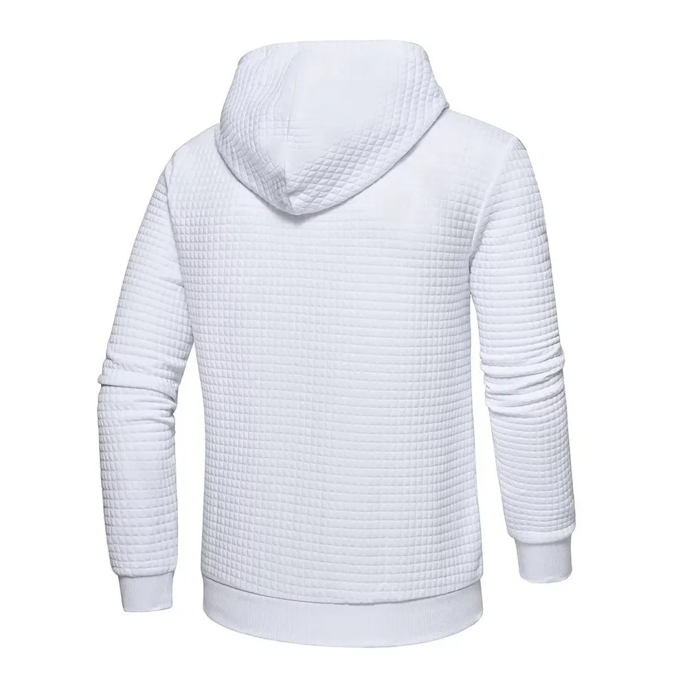 Men's Solid Color Casual Gym Thin Hoodie Oversize Spring Fall Long Sleeves Sports Sweatshirt Pullover Casual Warm Hoodie Gift