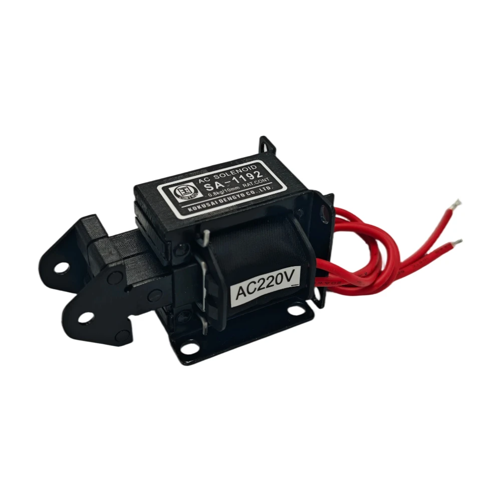 SA-1192 AC 24V 110V 220V 380V Tractive Magnet Solenoid Electromagnet Stroke 10mm Brass Coil