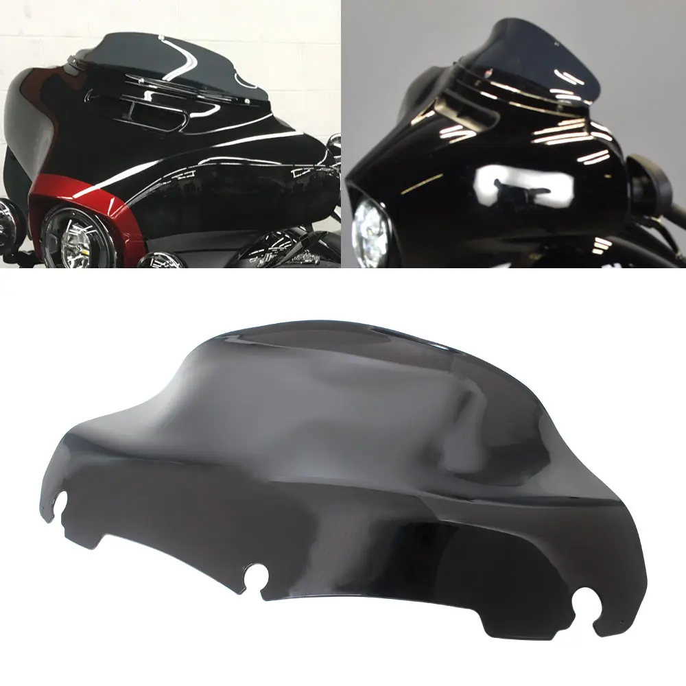 

9" Wave Windshield Windscreen Wind Deflector For Harley Touring Electra/Street /Trike Tri Glide 14-2023 Motorcycle Accessories
