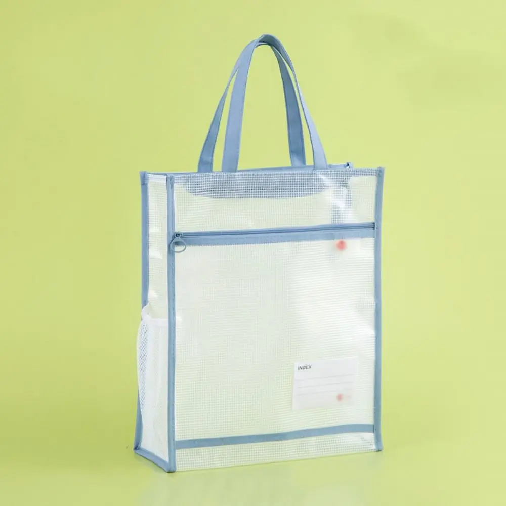 Clear A4 File Storage Bag Multi-layer Thickened Data Document Bag Waterproof Large Capacity Zipper Pouch Bag File Holder