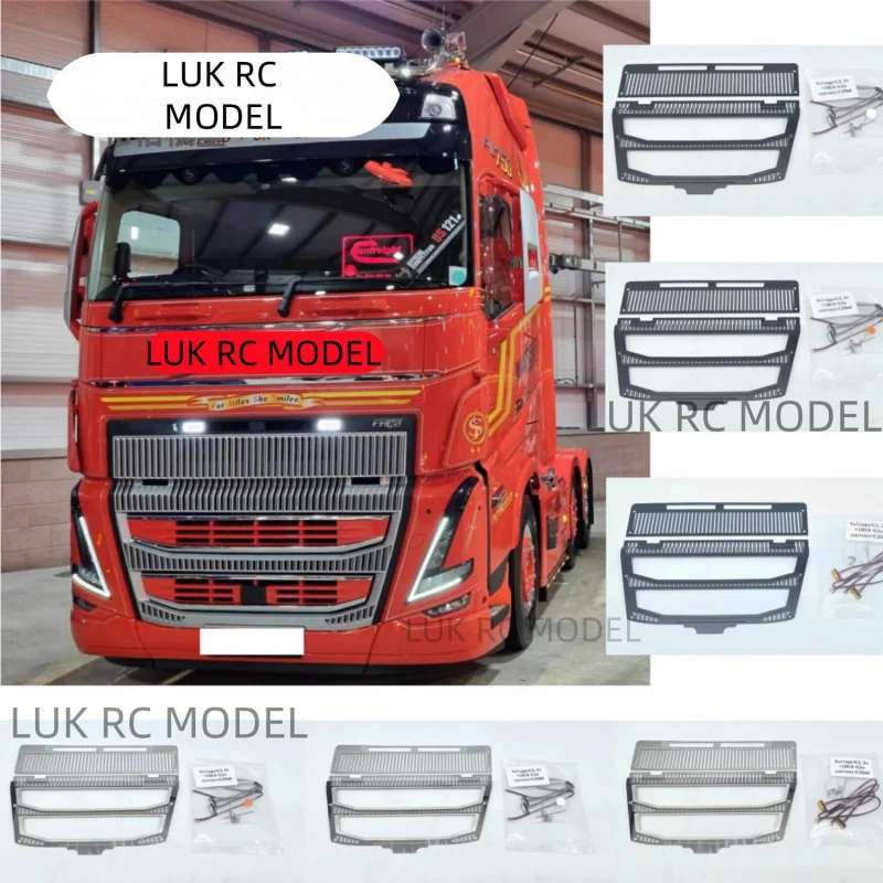

Simulated Metal Air Intake Cover Decorate for 1/14 Tamiya RC Truck Trailer 56362 56375 56360 FH16 DIY Car Parts