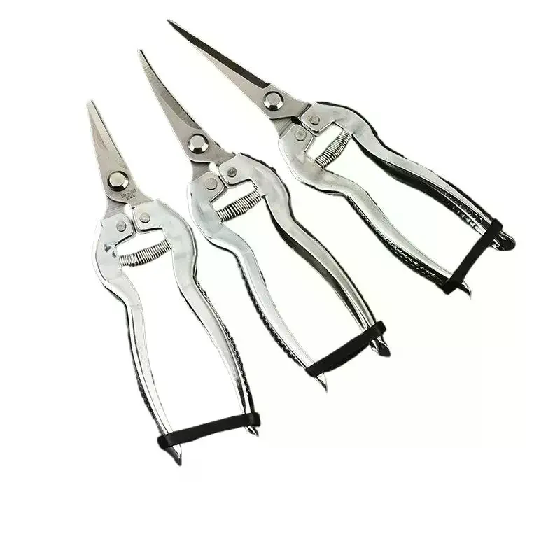 Pruning Shears Precision Blades Non Slip Handles & Durable For Garden Trimming Branches Fruit Stainless Steel