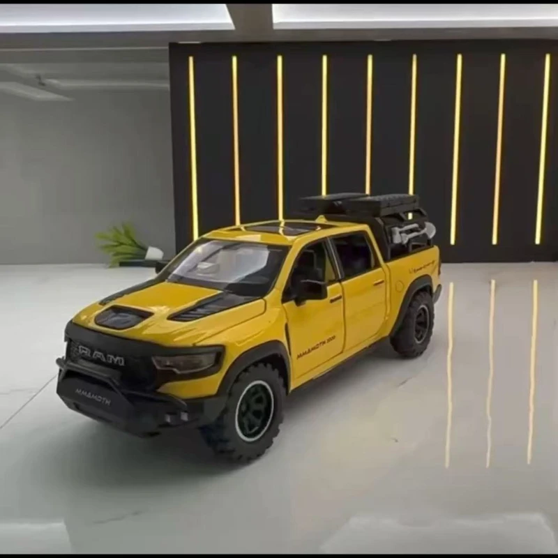 ダイキャスト 1:32 ダッジ RAM 1000 TRX マンモスピックアップ合金モデルカーのおもちゃ金属鋳造車両ファッション装飾コレクションギフト