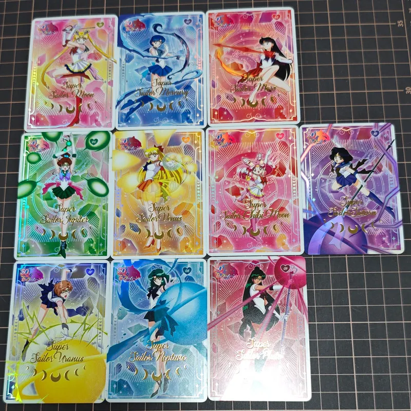 DIY 10pcs/set Sailor Moon Self Control Collect Signature Trading Flash Card Anime Cartoon Gift view 3