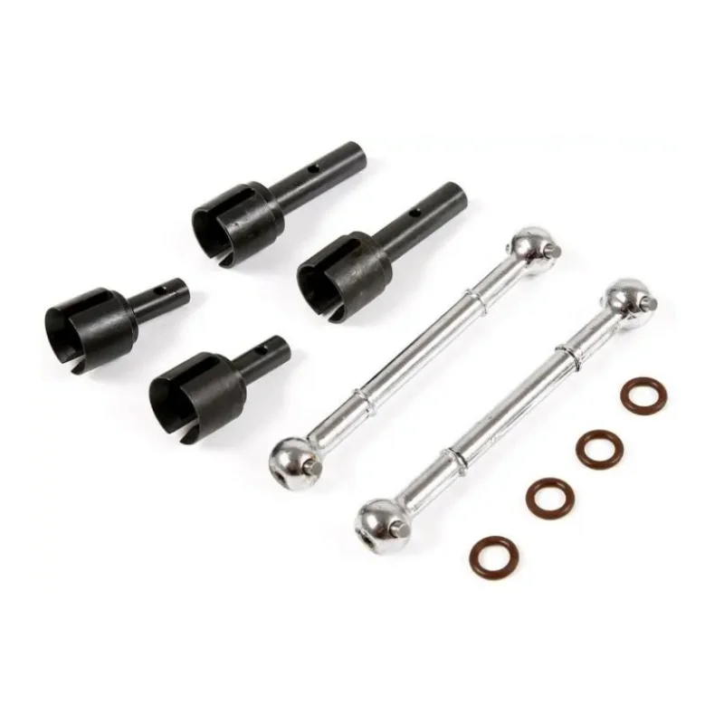Aluminium Differentieelhuis en Steel Out Drive Dog Bone As Kit voor 1/5 King Motor Rovan HPI 2WD Baja