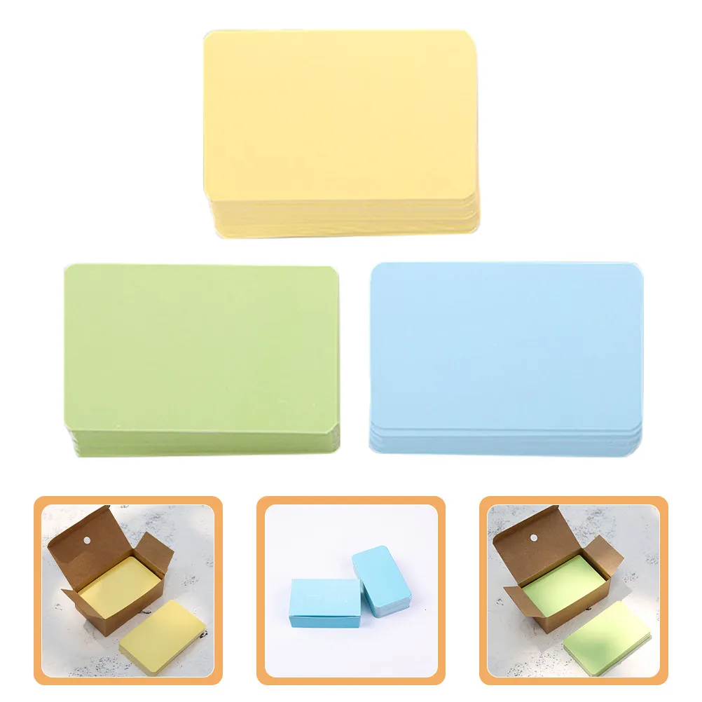 

300Pcs Blank Paper Note Cards Index Flashcards for English Vocabulary Practice Spelling Messages Greeting Wedding DIY Study
