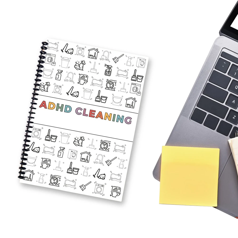 

План уборки, расписание уборки, органайзер для уборки с синдромом СДВГ, блокнот-органайзер для уборки и контроля выполнения задач, табличка для учета дел