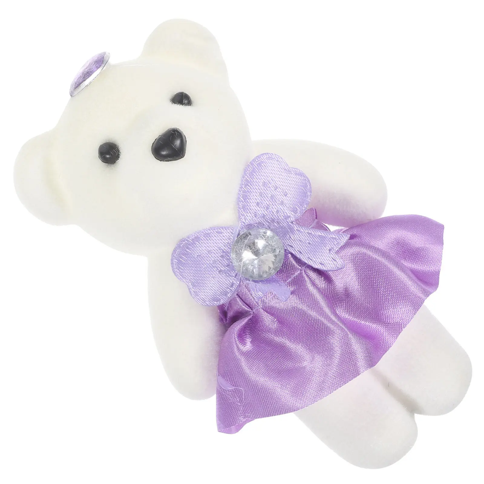 

10Pcs Adorable Bear Stuffed Animal for Wedding Bouquet Decoration Home Bedroom Sofa Living Room Decor Photo Prop Festival Gift