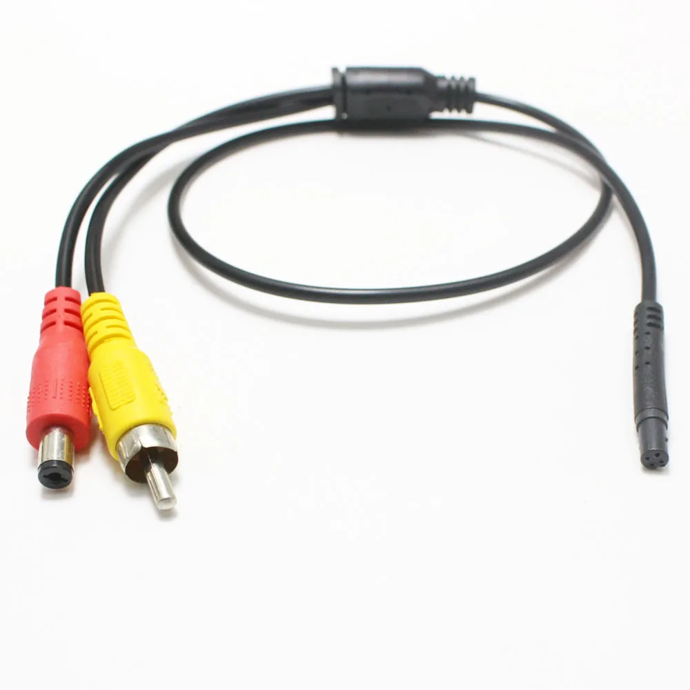 1Pcs 4 Pin Female To Video Power Male For Streaming Recorder Reverse Image Rear View Camera Connection Cable