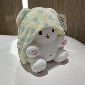 Echte Sanrio Bear Bag, Hello Kitty Plüschpuppe, Stoffkissen, Melodie Kuromi, Pingente Geschenke, Marumofubiyori -Geschenke 8 Hauptverkaufsbär Kuromi - №5
