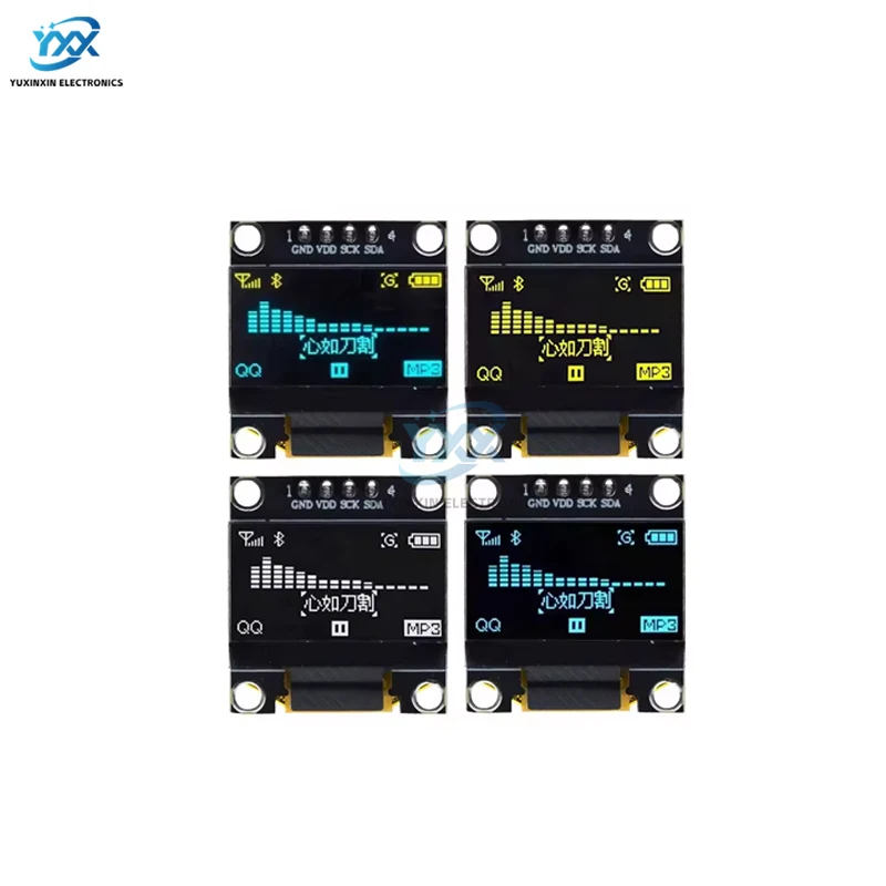 1PCS 0.96 Inch OLED Display Module White Blue Yellow-Blue 12864 LCD Screen I2C IIC Interface Display for Arduino