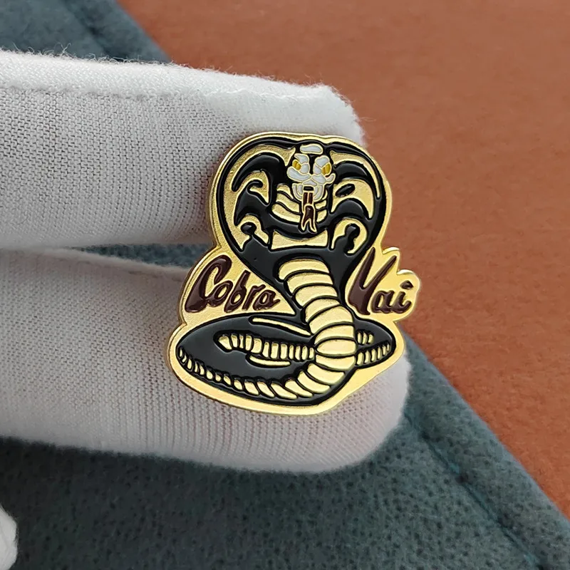 The Karate Cobra Kai Snake Enamel Pin Lapel Pin for Clothes Brooches on Backpack Briefcase Badge Jewelry Decoration Gifts