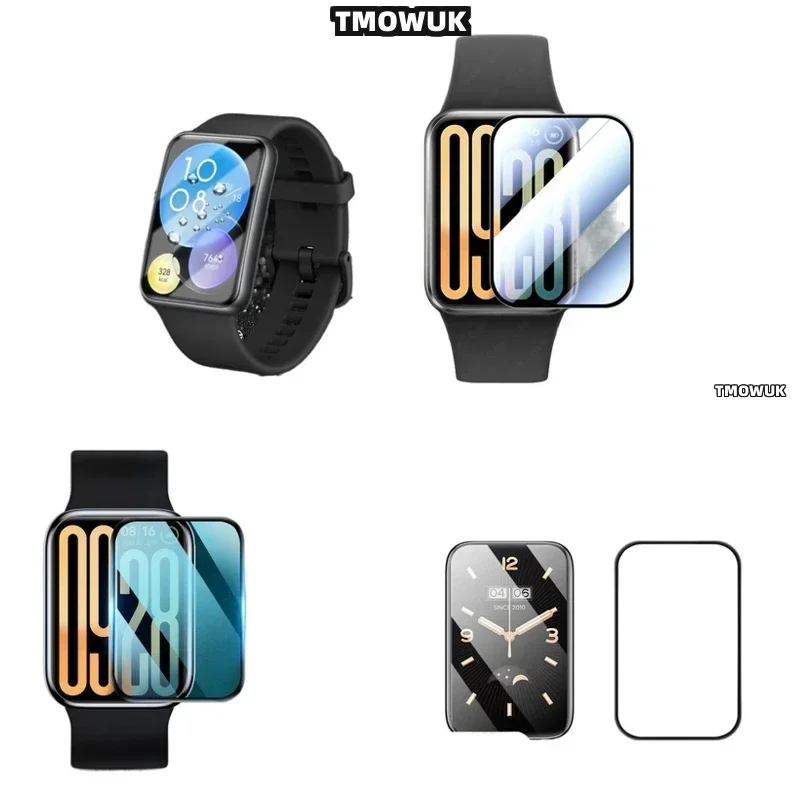 For Xiaomi Band 4 5 6 7 8 9 10 Pro - Soft 3D Full Cover Anti-Scratch PMMA Screen Protective Film - Bubble-Free And Clear
