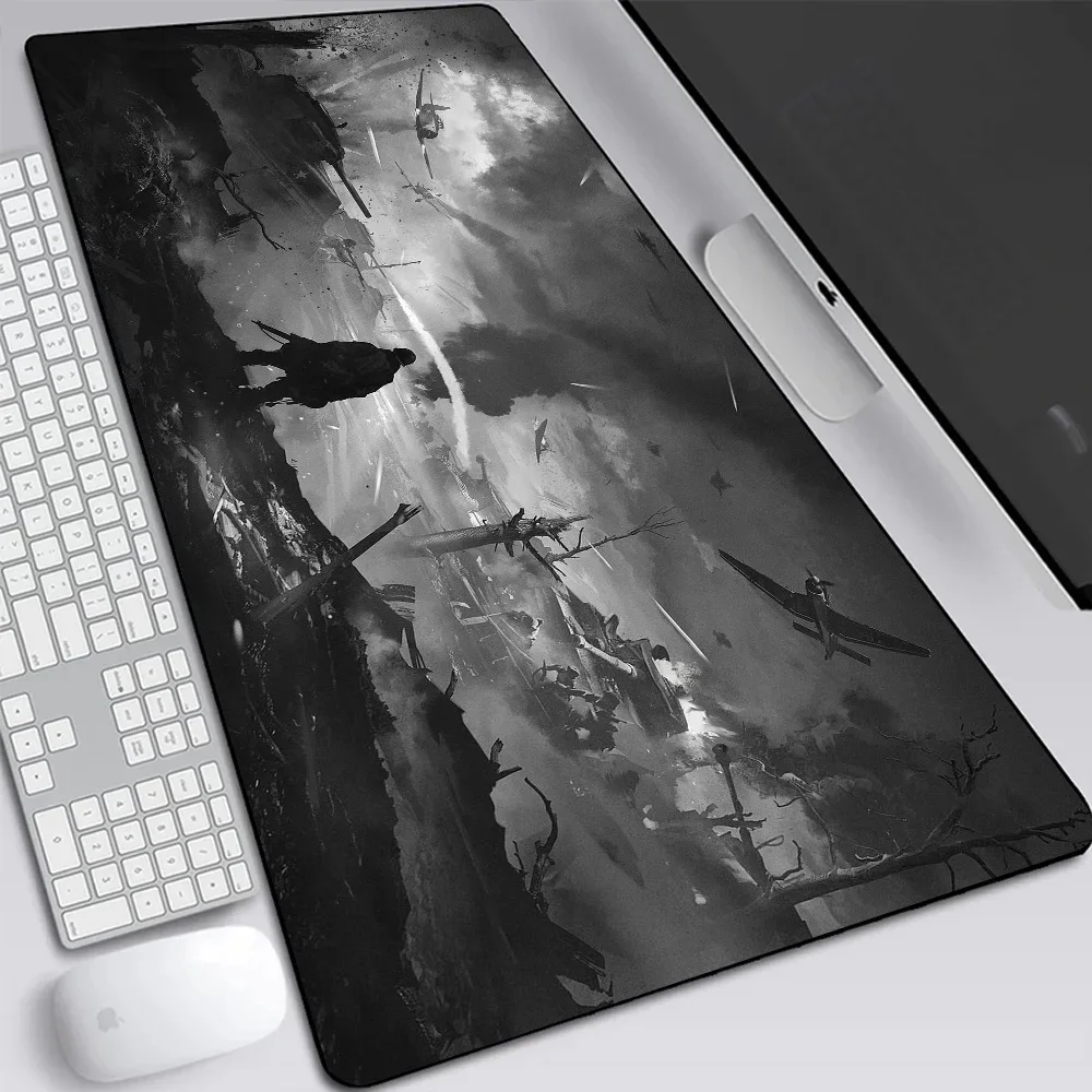 

Hell Let Loose Large Gaming Mouse Pad Computer Laptop Mousepad Keyboard Pad Desk Mat PC Gamer Mouse Mat Silicone Office Mausepad