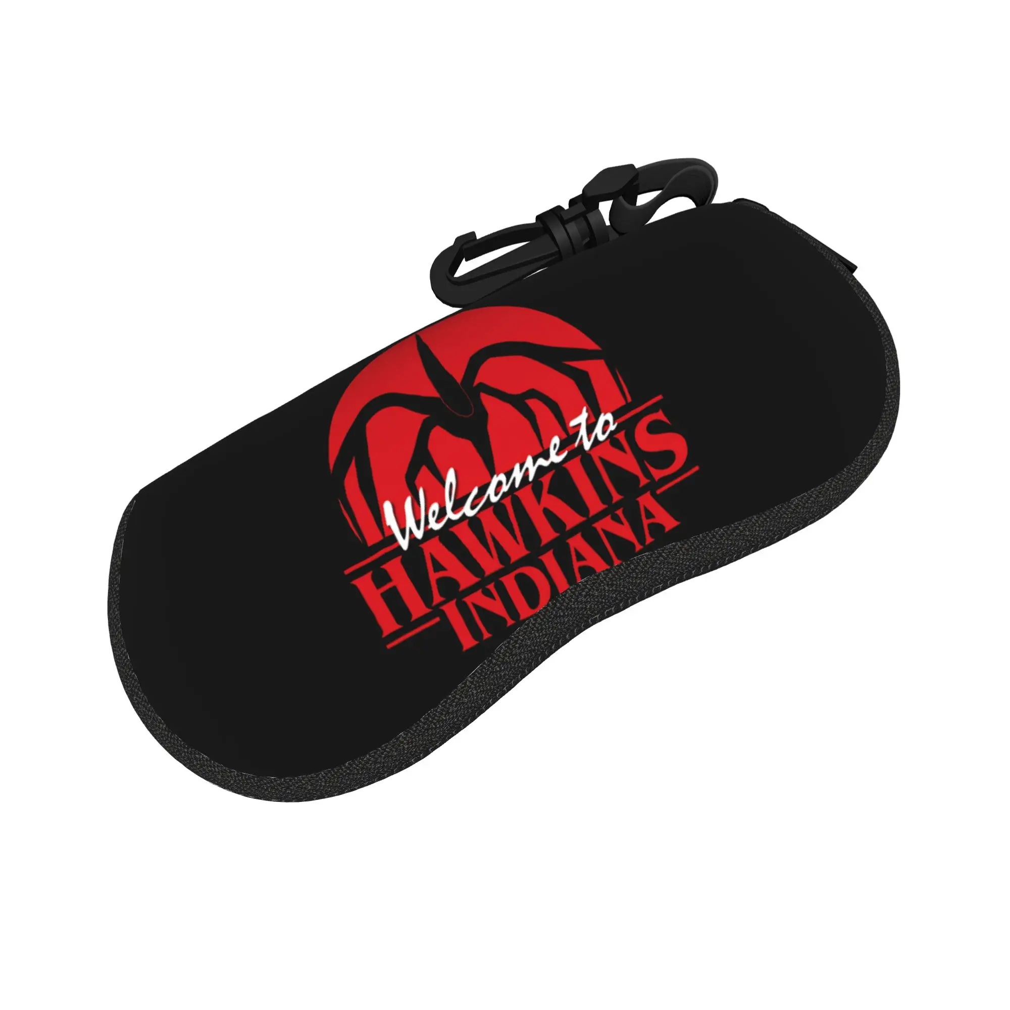 Hawkins Demogorgon Flower Glasses Case Cover  Zipper Sunglasses Case Trend Pocket Eyeglass Protector Men Women Eyewear Storage