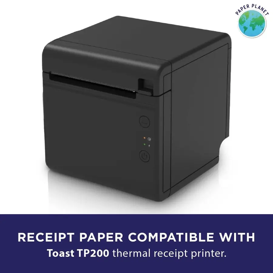 Paper for Toast TP200 Printer by Paper Planet 20 Rolls