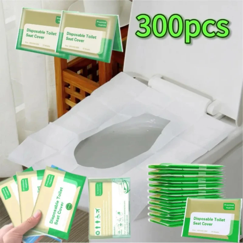 

Disposable Toilet Seat Covers Potty Seat Liners Individually Wrapped for Trip Airplane Camping Outdoors Public Toilet