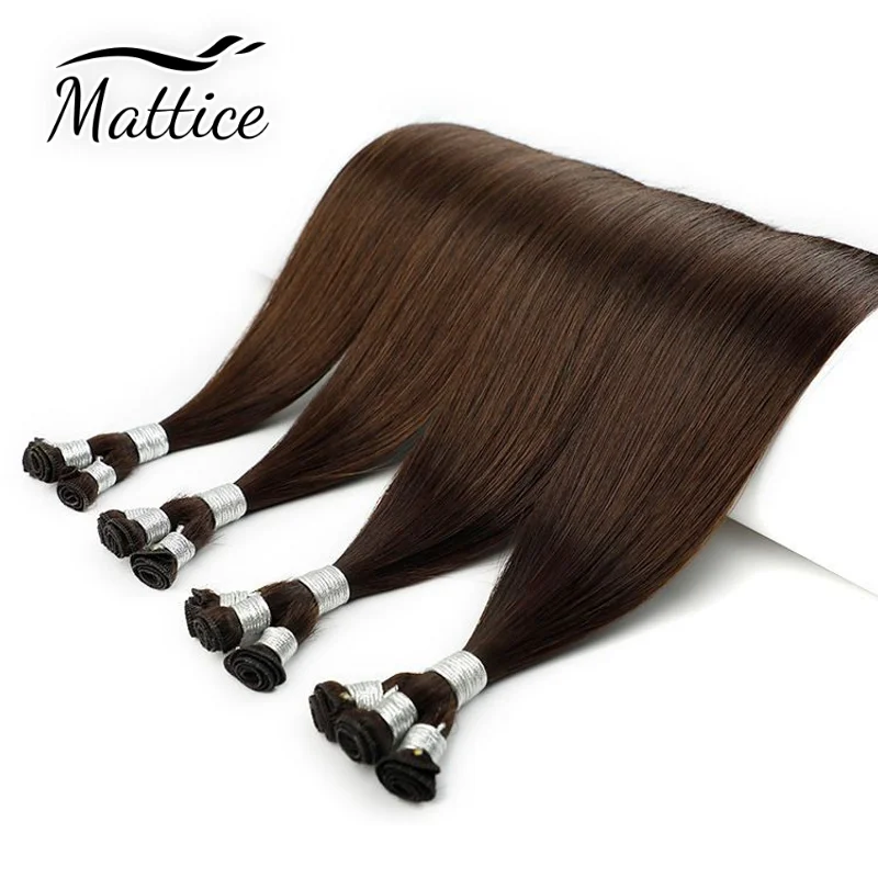 

Hair Weft Hair Hand Tied 100% Real Human Sew Seamless Invisible 100g Hair Bulk Seamless Double Weft Submissive Straight Hair