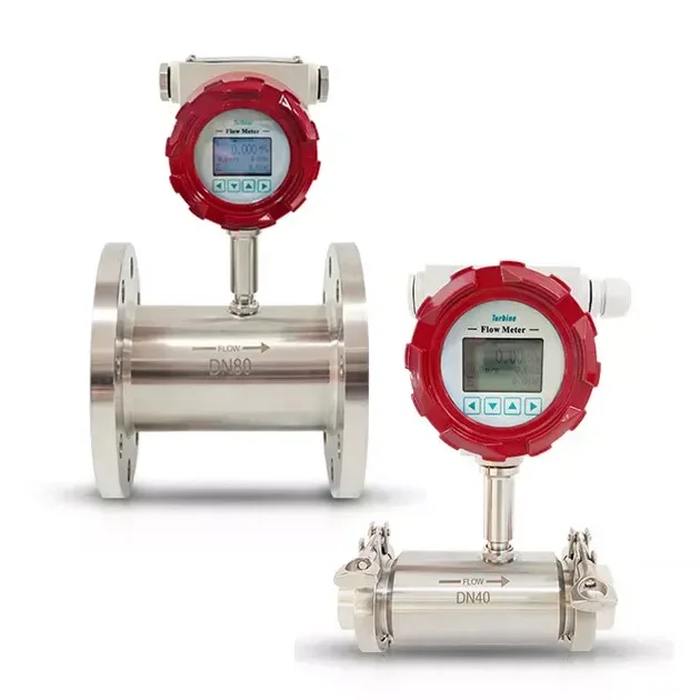 4 20mA Hart Liquid Water Mini Micro Flow Meter Stainless Steel 1 Inch 4inch Water Turbine Flowmeter