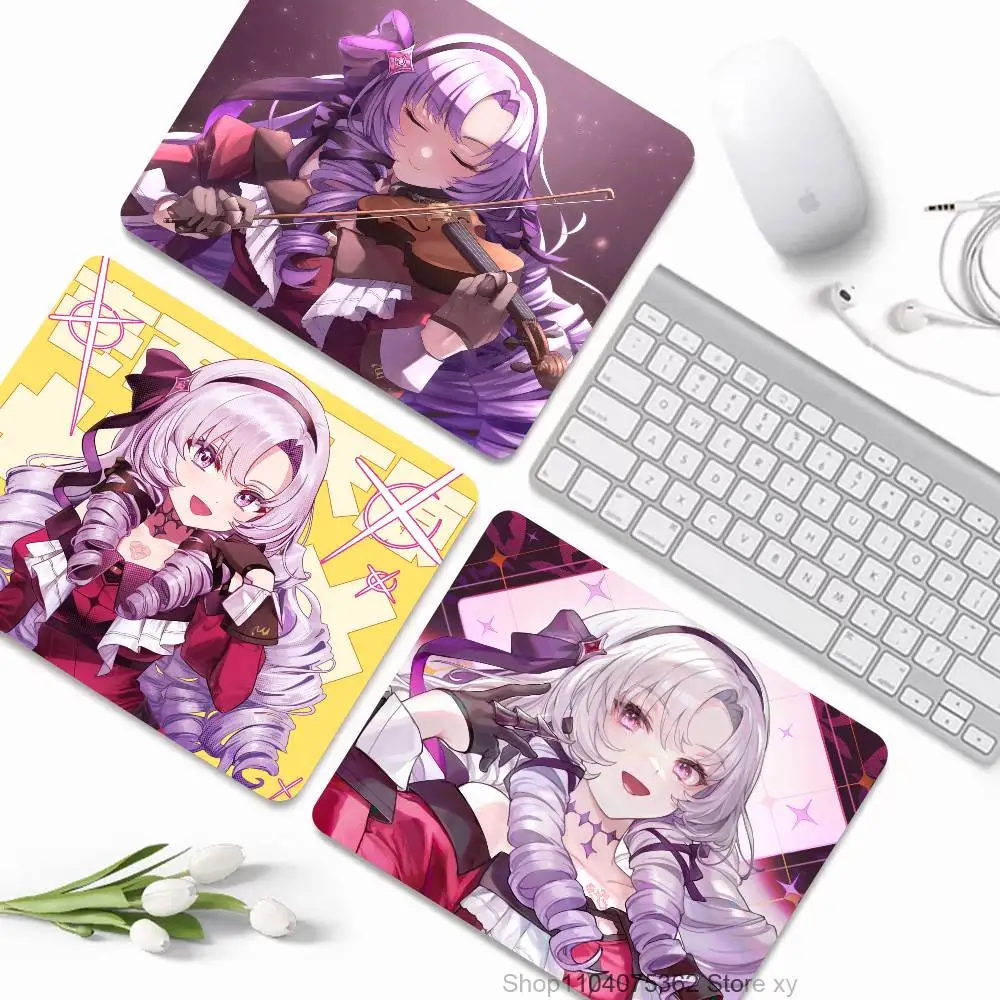 Anime Virtual Idol Hyakumantenbara Salome Mousepad Small LockEdge Mouse Pad For Gamers Computer Desk Pad Rectangular Anti-slip