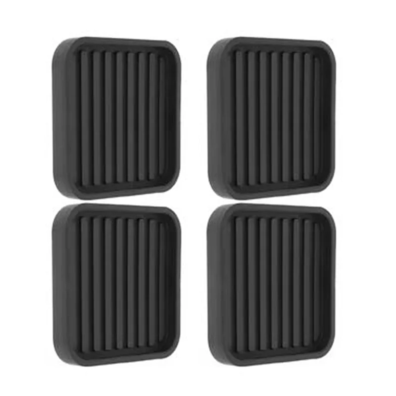 

8Pcs Square Rubber Furniture Caster Cups Anti-Sliding Furniture Pads Bed Stopper Floor Protectors-ABQU
