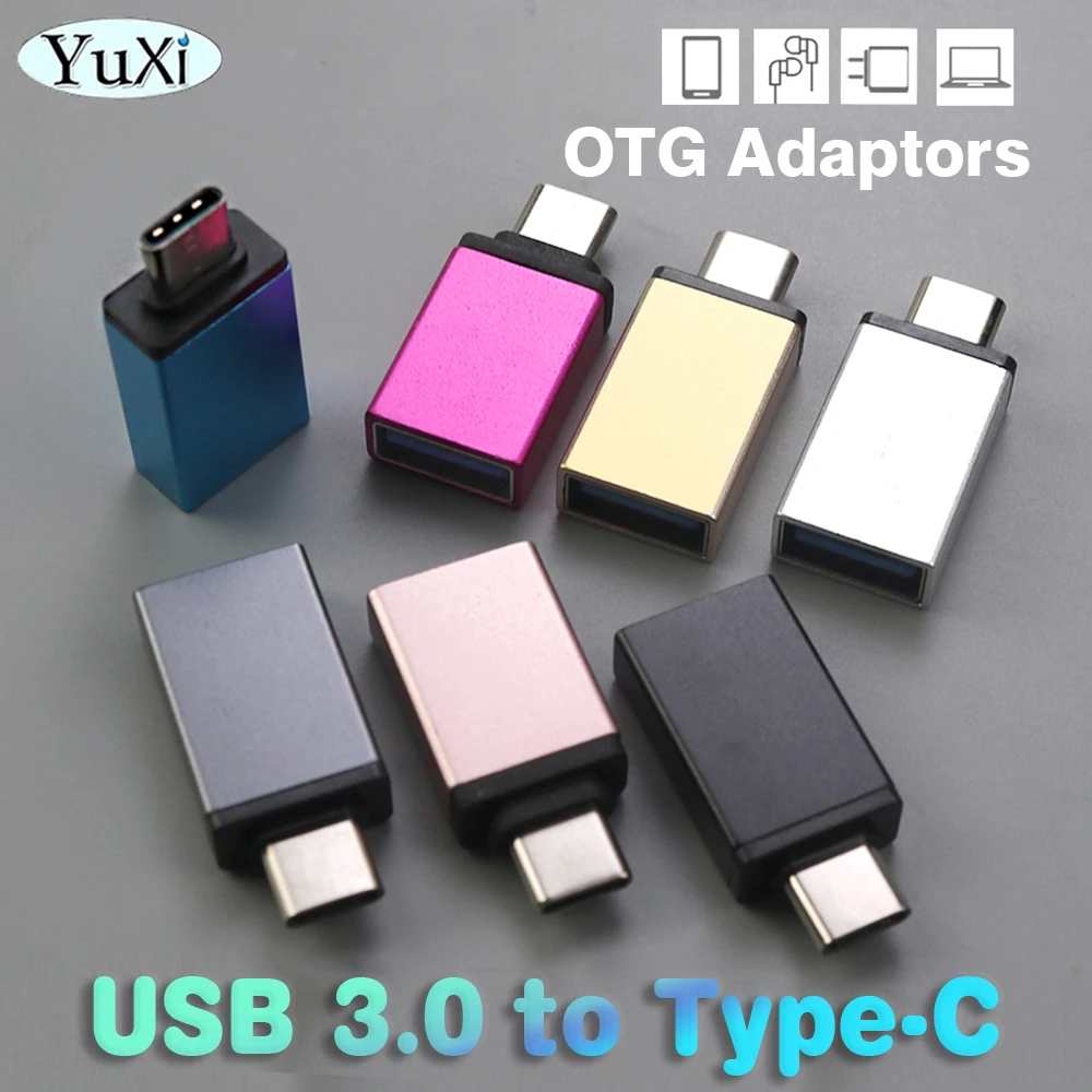 

1 piece USB 3.0 Female to Type-C Male OTG Adapter USB-C Connector Aluminium Metal Fast Charging Adaptor For Phone PC Notebook