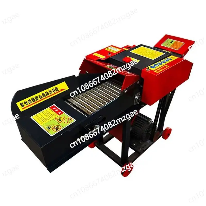 guillotine machine new corn straw household grinder 220v grass cutter small wet and dry grass crusher breeding