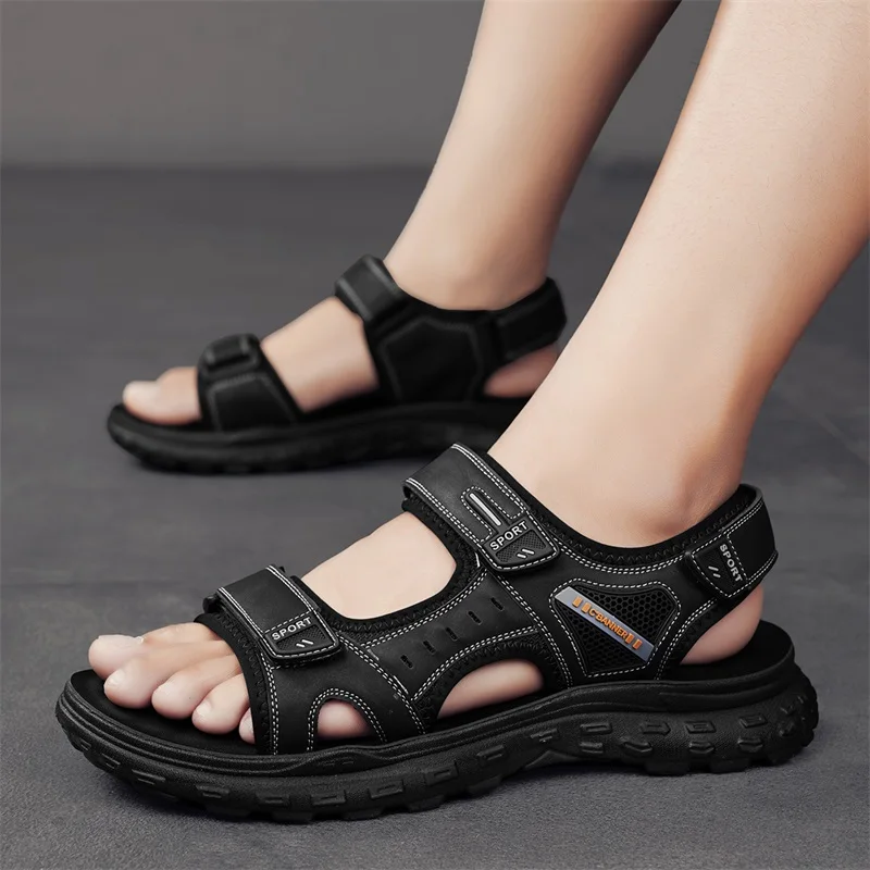 Men's Sandals 2024 Summer Anti-Slip Breathable Sports Sandals Comfortable Lightweight Beach Sandals Casual Flip Flop Sandals