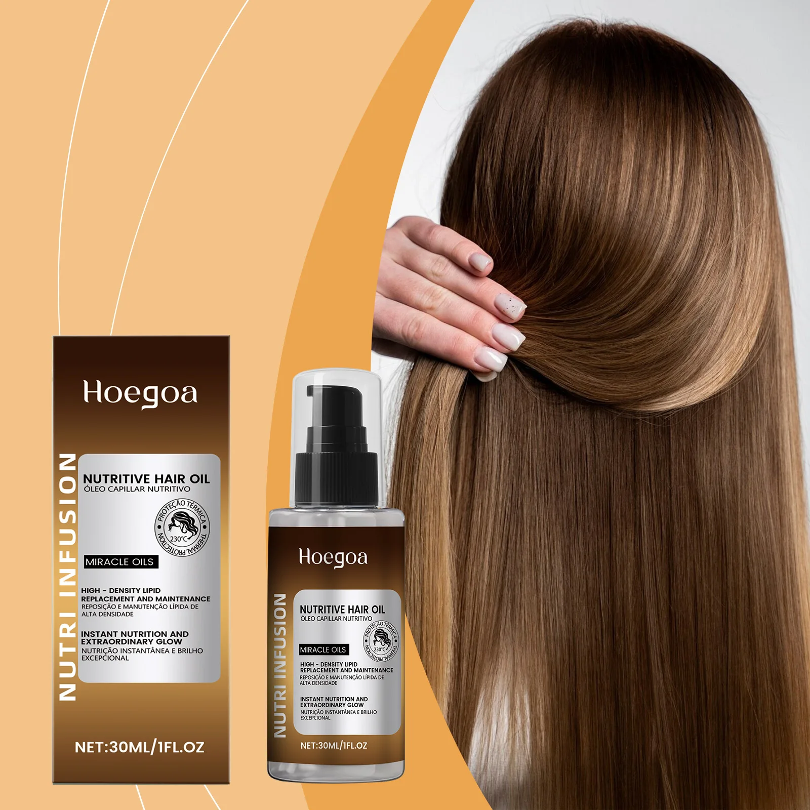 

Hydrating Hair Care Oil, Daily Moisture for Hair Nourishment, Smooth & Silky Hair, Gentle Oil for Hydrating & Protecting Hair