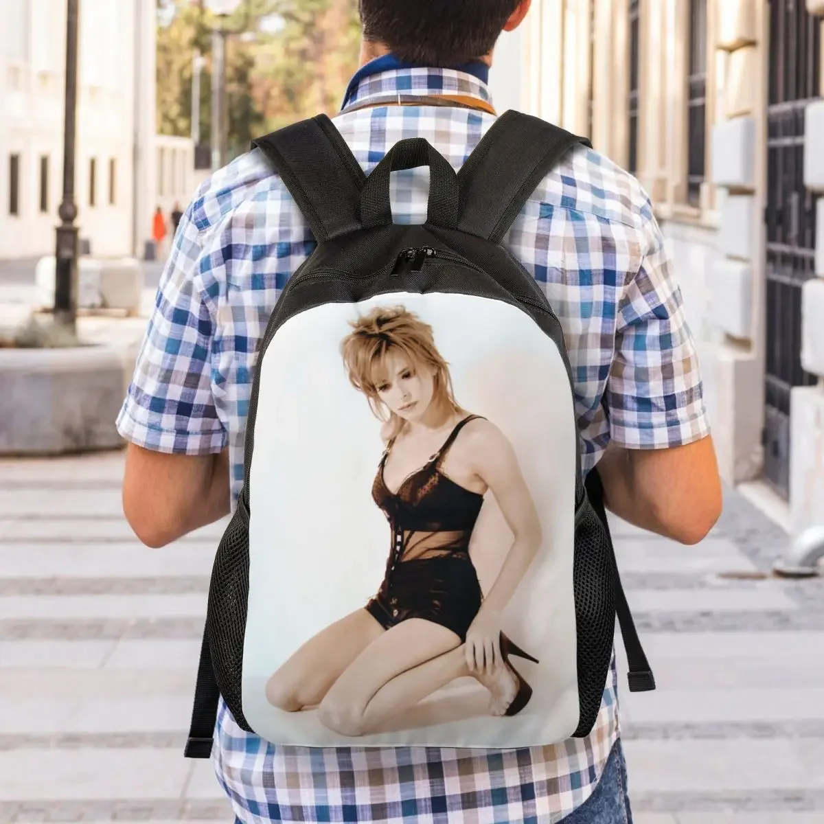 Mochila Sexy Mylene Farmer para hombres y mujeres, bolsa de libros para estudiantes universitarios, se adapta a bolsas para portátiles de 15 pulgadas