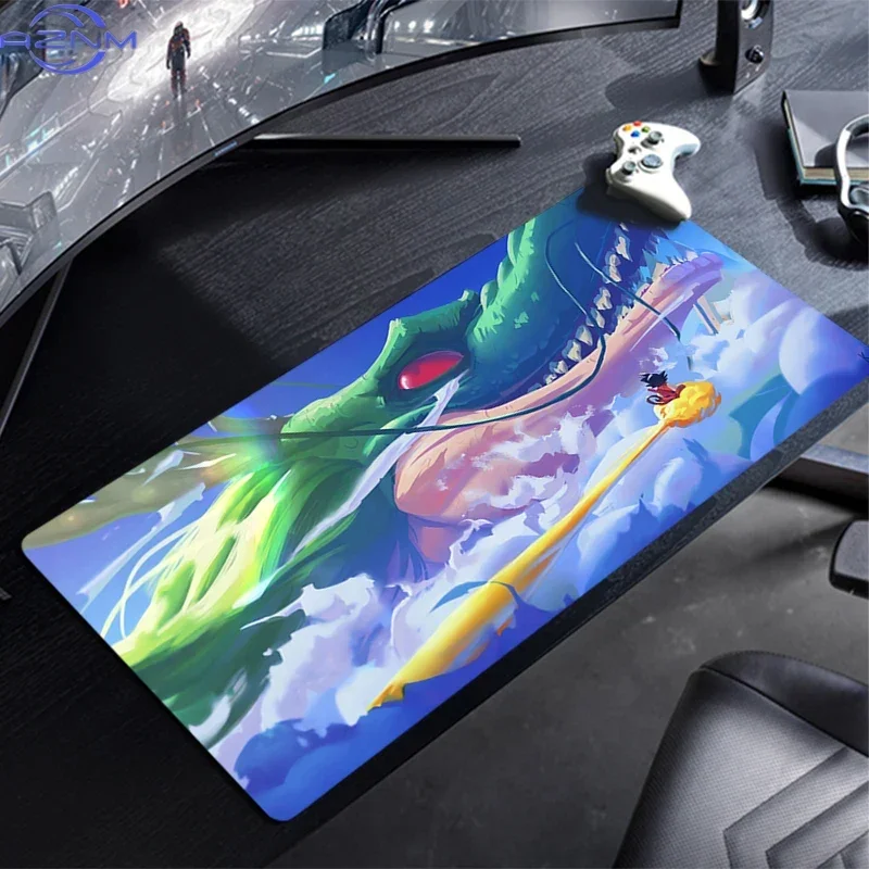 Dragon Ball Kid Goku Red Shenron Anime Mouse Pad, Rubber Non Slip Gaming Desk Mat, Traditional Chinese Dragon Pattern HD Print M
