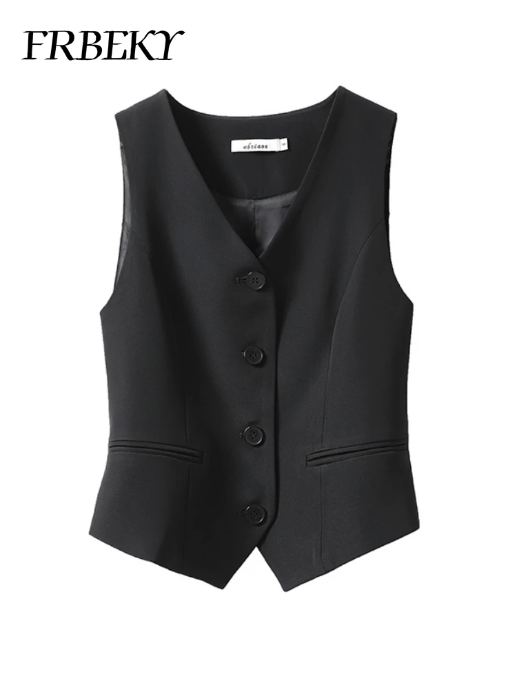 

Жилеты для женщин, новый летний костюм, маленькая майка, повседневная однотонная верхняя одежда, топ, корейский модный короткий жилет без рукавов