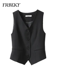 Vests for Women Summer New Suit Small Undershirt Casual Solid Color Outwear Top Korean Fashion Short Section Sleeveless Vest
