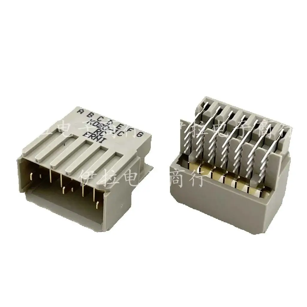 2pcs/ 254018 hard metric CPCI sink plate 7PIN bent foot male seat spacing 2.0MM original
