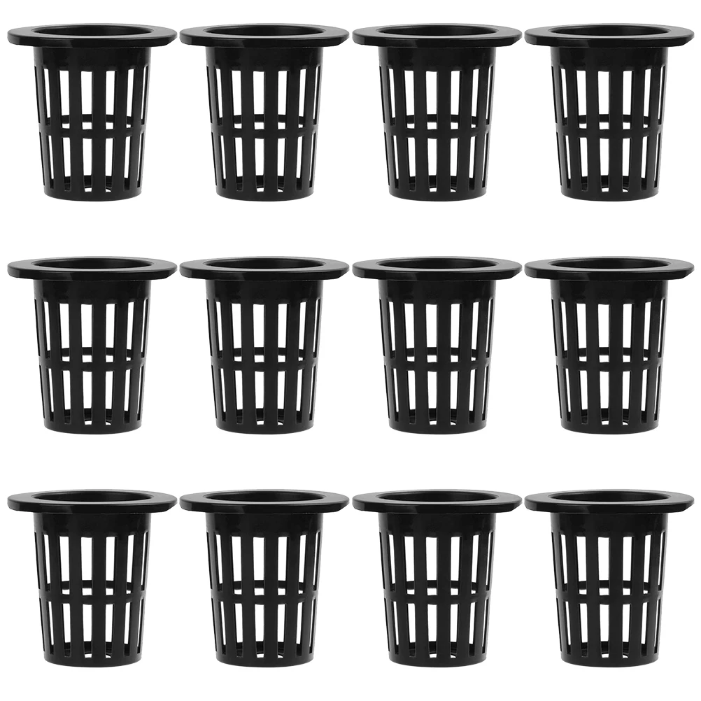 

50 Pcs Grow Baskets Hydroponic Plant Pot Durable Hydroponics Baskets Plastic Mesh Net Cups Promote Growth Nursery Containers