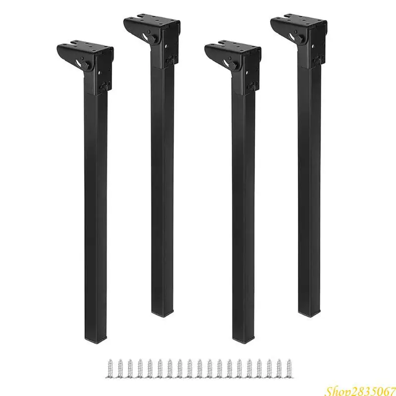 折りたたみ式金属脚オフィスコーヒーテーブルラップトップテーブル用マウントネジ付き頑丈な家具の脚20cm-25cm-30cm-35cm-831f