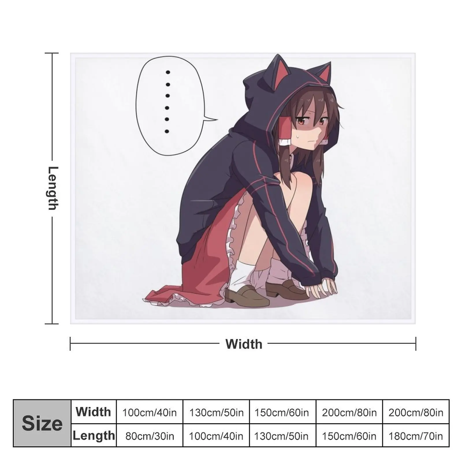 Reimu Hakurei Throw Blanket For Sofa Thin Loose Shaggy Blankets