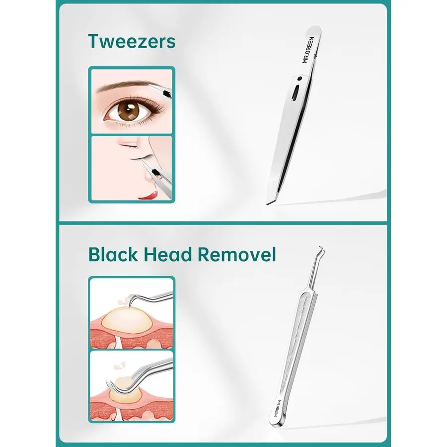 9in1 مانيكير أمبير مجموعة باديكير المهنية الألمانية الفولاذ المقاوم للصدأ مسمار كليبرز أدوات للعناية الشخصية مع SplashProof مسمار المقص أمبير #5