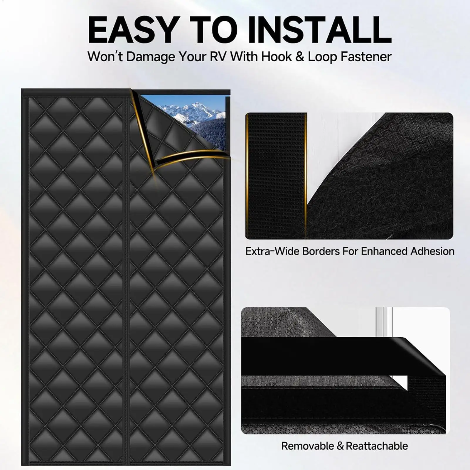 

Изолированная дверная крышка 33X80 дюймов, водонепроницаемые шторы, магнитная дверная крышка для автофургона для путешествий, защиты на открытом воздухе, кемпинга, зимнего дома