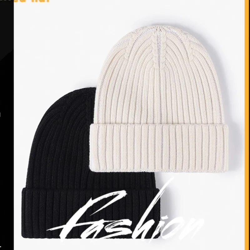 قبعة الشتاء Brimless القطن متماسكة قبعة المرأة في الهواء الطلق الدافئة حماية الأذن قبعة الباردة أزياء الرجال قبعة صوف الرجال قبعة #1