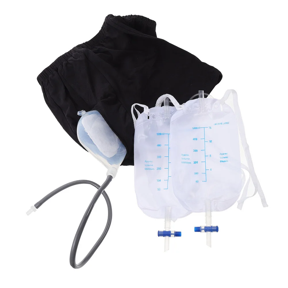 1 مجموعة مبولة الملابس الداخلية تنفس مانعة للتسرب المسنين سلس البول السراويل مرونة الخصر يمكن ارتداؤها الذكور مبولة الملابس الداخلية قابل للغسل #1