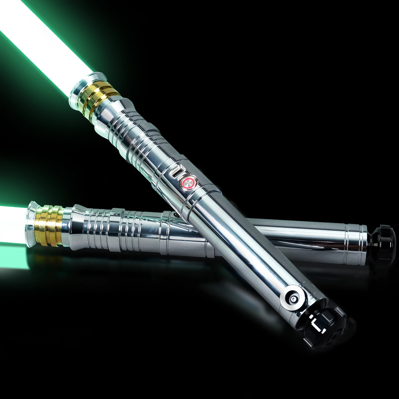 DamienSaber Darth Revan's Lightsaber Metal Hilt Force Heavy Dueling Infinite Color Changing Sensitive Smooth Swing Bluetooth