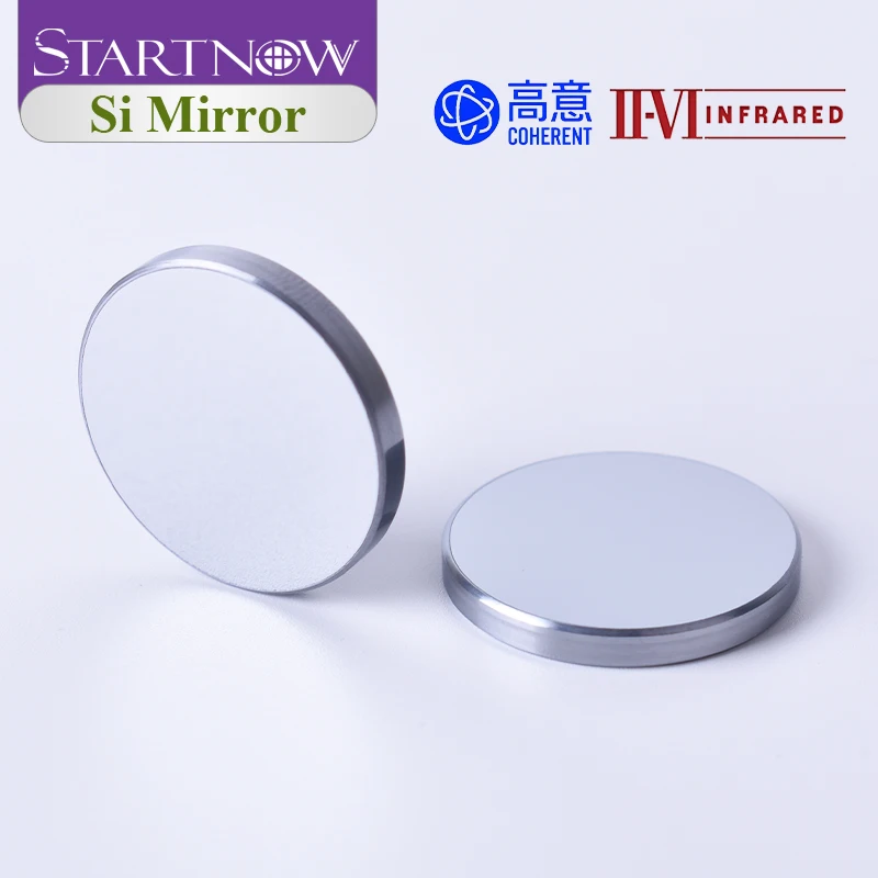 II-VI INFRARED Lens Laser Mirror Si Reflective 20mm 25 Thickness 3mm Co2 Laser Reflector For CO2 100W Cutting Engraving Machine