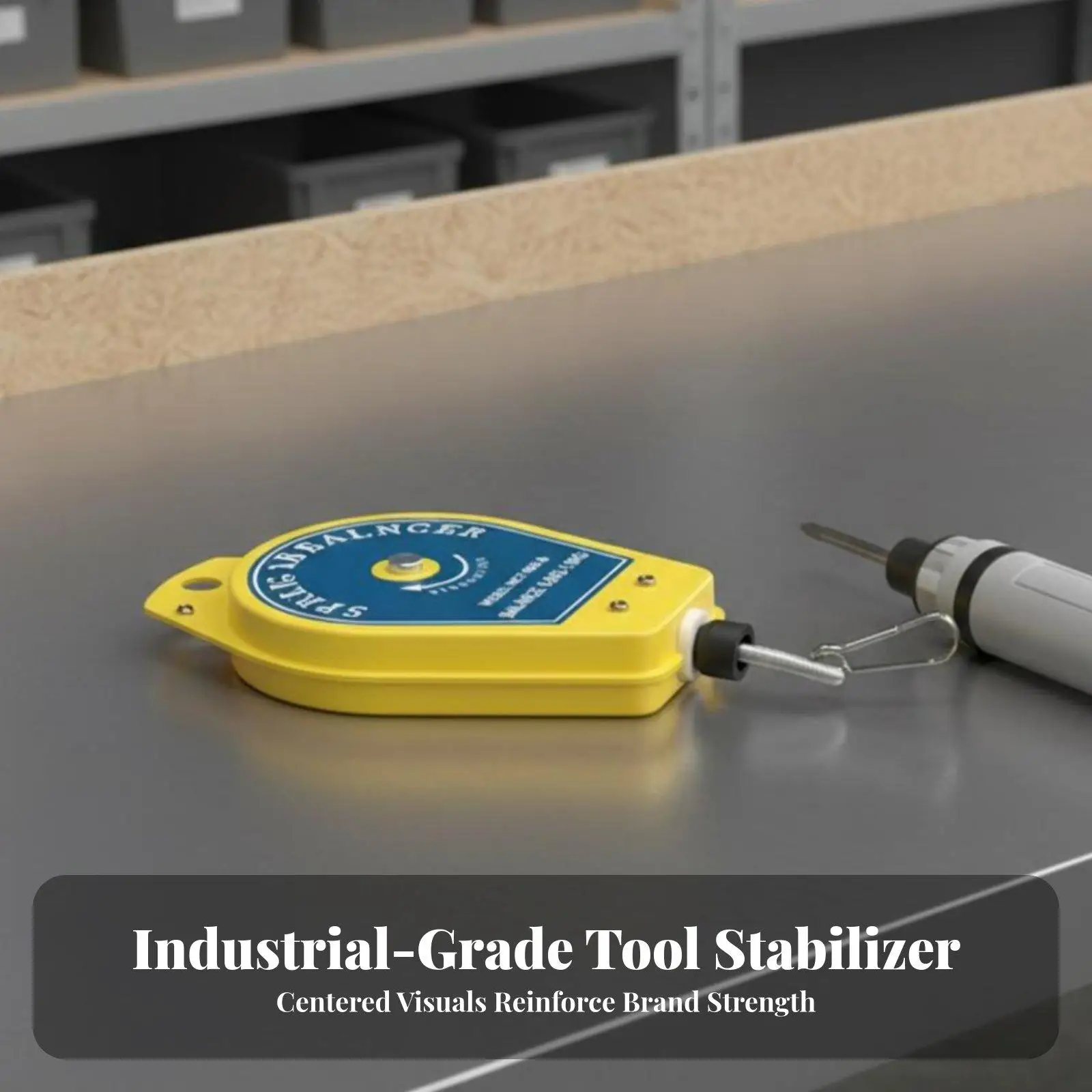 Tool Balancer for Screwdriver Ergonomic Spring Retractable Holder Adjustable Tension Steel Wire for Workshop Efficiency
